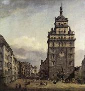 BELLOTTO, Bernardo The Kreuzkirche in Dresden Germany oil painting reproduction